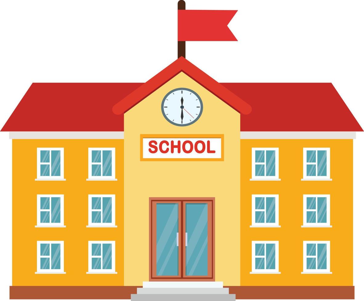 illustration-of-high-school-building-school-building-free-vector